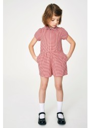 Gingham School Playsuit (3-14yrs)