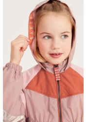 Baker by Ted Baker Pink Colourblock Rain Mac Jacket