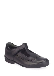 Start-Rite Leapfrog T Bar Black Leather School Shoes