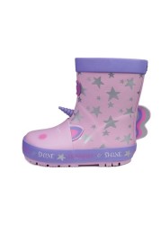 حذاء ToeZone Pink Unicorn Wellies