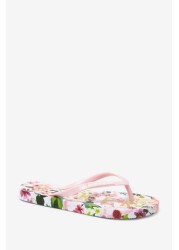 Baker by Ted Baker Pink Floral Flip Flops