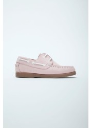 Crew Clothing Pink Deck Shoes