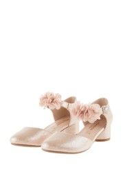 Monsoon Pink Textured Corsage Heels