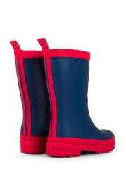 Hatley Navy/Red Rain Matte Boots