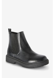 Chunky Chelsea Boots Wide Fit (G)