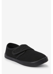 Embroidered Strap School Plimsolls