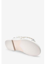 Baker by Ted Baker White Flower Sandals