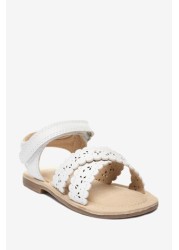 Scallop Sandals Wide Fit (G)