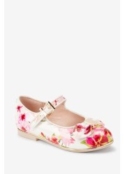 Baker by Ted Baker White Floral Mary Jane Shoes