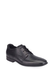 Start-Rite Tailor Black Leather Brogue School Shoes