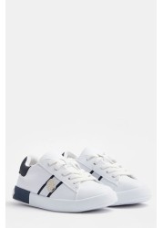 River Island White Ob Monogram Rubber Insert Plim Shoes