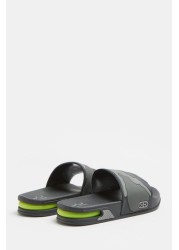 River Island Grey Ob Black Lake Camo Sandals