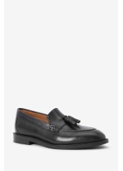 School Leather Tassel Loafers