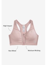 Next Active Sports High Impact Zip Front Bra