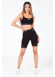 Pineapple Black Monroe Cycling Shorts