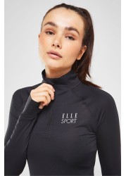 ELLE Sport 1/4 Zip Long Sleeve Performance Top