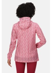 Regatta Womens Pink Printed Waterproof Pack It Jacket