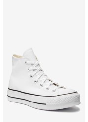 Converse Platform Lift Chuck Taylor Leather High Trainers