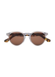 Scotch And Soda Matte Crystal Acetate Round Eye Sunglasses