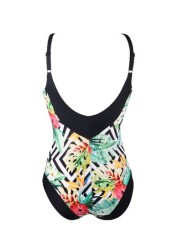 Pour Moi Floral Contour Control Swimsuit