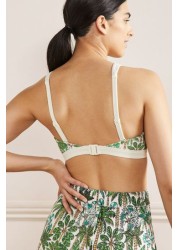 Boden Green Corsica V-neck Bikini Top