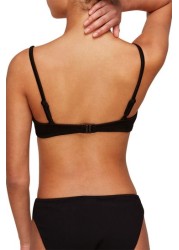 Whistles Black Ribbed Underwire Bikini Top