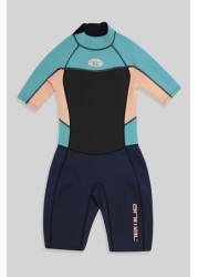 Animal Blue Teal Shorty Wetsuit