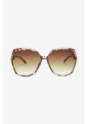 Mottled Frame Sunglasses