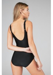 Speedo® Black Brigitte One Piece