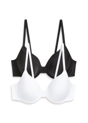 Full Cup Light Pad T-Shirt Bras 2 Pack