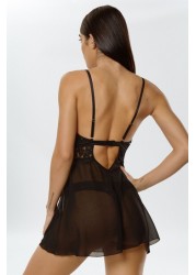 Ann Summers Black Fiercely Sexy Babydoll Dress