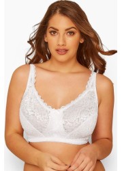 Yours Curve Hi Shine Lace Non-Wired Bra