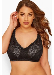 Yours Curve Hi Shine Lace Non-Wired Bra