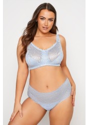 Yours Curve Hi Shine Lace Non-Wired Bra