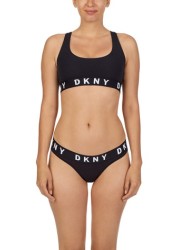 DKNY Black Logo Racerback Bralette