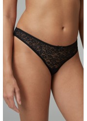 Lace Knickers 4 Pack Thong
