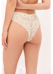 Broderie Lace Knickers Brazilian