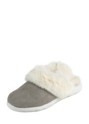 Totes Isotoner Ladies Iso-Flex Real Suede Slingback Slippers