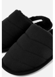 Accessorize Black Chevron Quilted Slippers