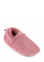 Totes totes Ladies Faux Fur Full Back Slippers