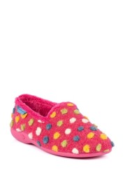 Lunar Pink Helix with Multi Spots Slippers