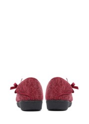 Pavers Red Fully Adjustable Slippers