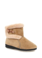 Pavers Nude Wide Fit Slipper Boots