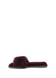 Celtic & Co. Purple Sheepskin Slides