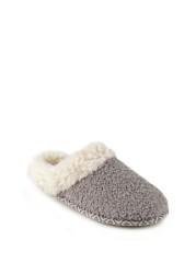 Totes Isotoner Ladies Swept Back Bobble Mule Slippers