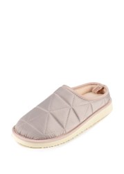 Totes Ladies Quilted  Mule Slippers