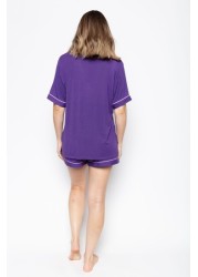 Cyberjammies Tilly Jersey Knit Short & Revere Top