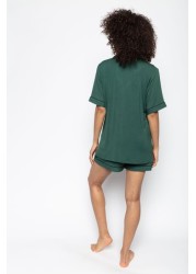 Cyberjammies Tamsin Emerald Knit Short & Revere Top