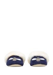 Joules Navy Slip On Bee Slippers