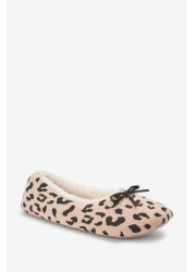 Animal Print Ballet Slippers